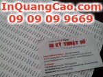 Tem vỡ dùng làm tem bảo hành cho công ty Quảng Cáo