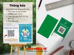 In mã QR Code Khai báo y tế tại xưởng in quảng cáo Lê Quang Định, Bình Thạnh