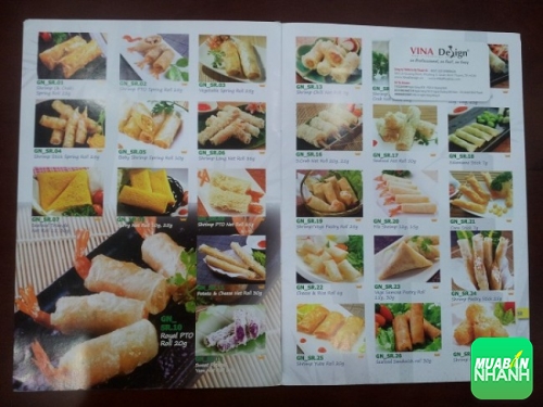 Catalogue quảng cáo món ăn cho nhà hàng ăn uống
