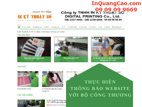InKyThuatSo.com đã thông báo website với Bộ Công Thương, công nhận tín nhiệm cho website thương mại điện tử, 453, Huyen Nguyen, InQuangCao.Com, 22/07/2015 08:32:40